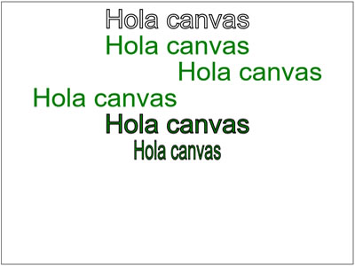 Textos en HTML5 Canvas